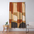 Abstract Minimal Art 3 Window Curtain Gallery Image 5
