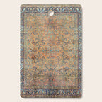 Kashan Floral Persian Carpet Print Cutting Board Gallery Image 1