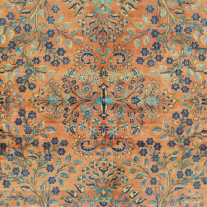 Kashan Floral Persian Carpet Print Coffee Mug Gallery Image 2