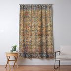 Kashan Floral Persian Carpet Print Window Curtain Gallery Image 5