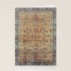 Kashan Floral Persian Carpet Print Stationery Card Gallery Image 2