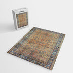 Kashan Floral Persian Carpet Print Jigsaw Puzzle Gallery Image 2