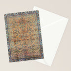 Kashan Floral Persian Carpet Print Stationery Card Gallery Image 2