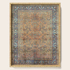 Kashan Floral Persian Carpet Print Serving Tray Gallery Image 1