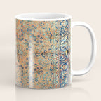 Kashan Floral Persian Carpet Print Coffee Mug Gallery Image 1