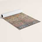 Kashan Floral Persian Carpet Print Yoga Mat Gallery Image 2