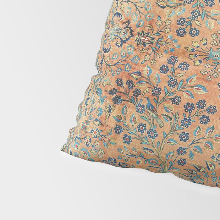 Kashan Floral Persian Carpet Print Pillow Sham Gallery Image 4