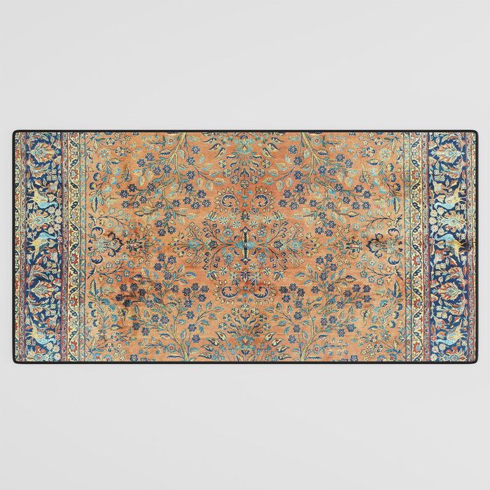 Kashan Floral Persian Carpet Print Desk Mat Gallery Image 3