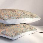 Kashan Floral Persian Carpet Print Pillow Sham Gallery Image 3