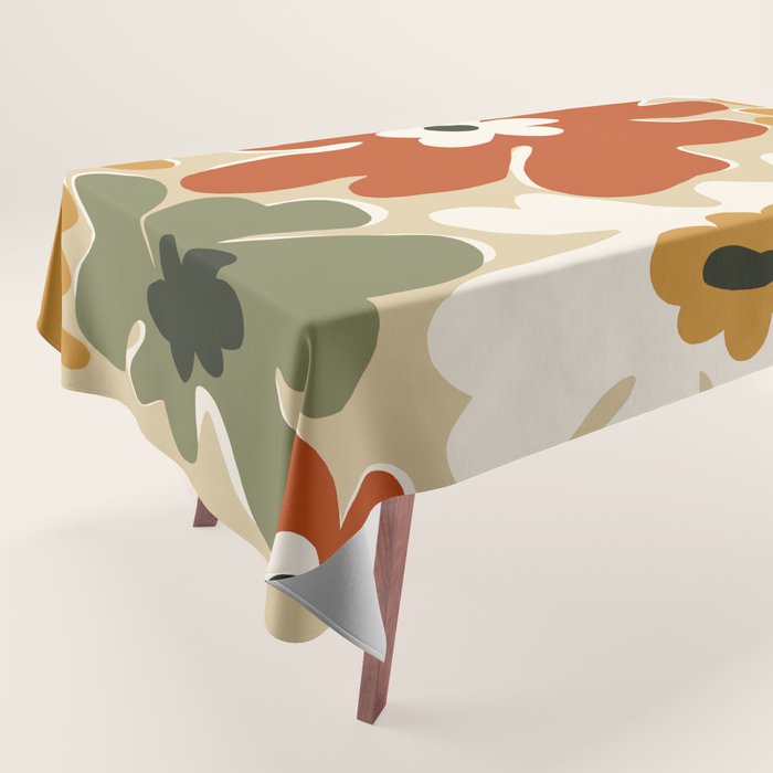 VINTAGE floral house  Tablecloth Gallery Image 1