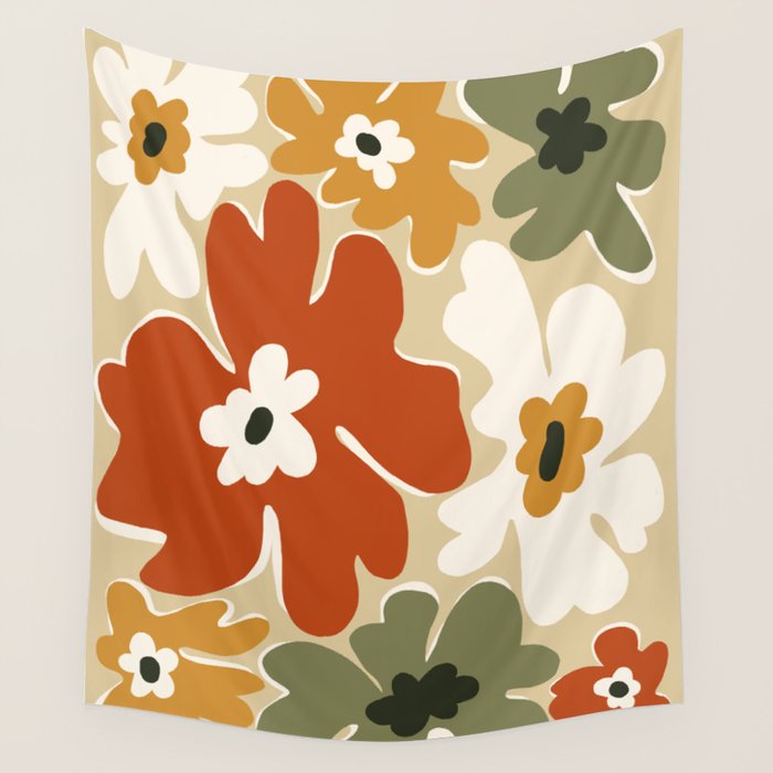 VINTAGE floral house  Wall Tapestry Gallery Image 4