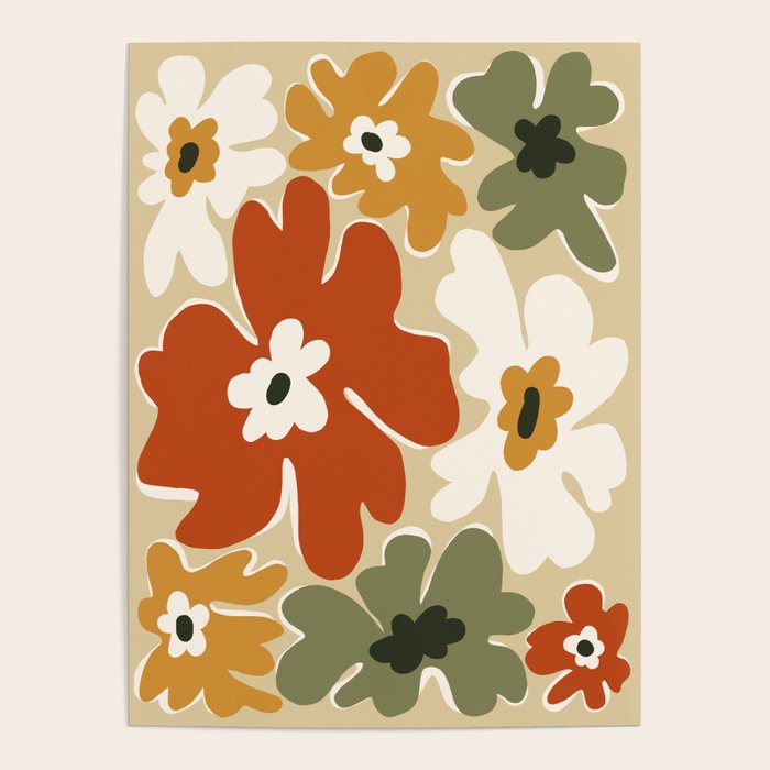 VINTAGE floral house  Poster Gallery Image 1