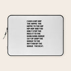 RAPPERS DELIGHT I Said A Hip Hop Laptop Sleeve Gallery Image 1