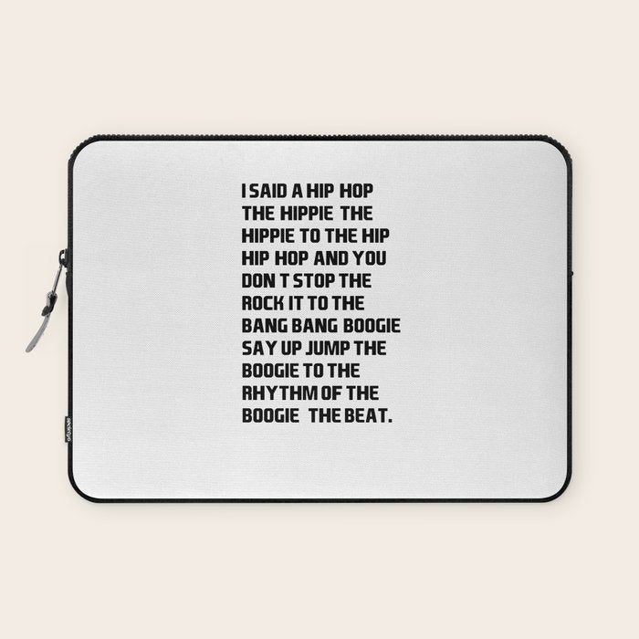 RAPPERS DELIGHT I Said A Hip Hop Laptop Sleeve Gallery Image 1