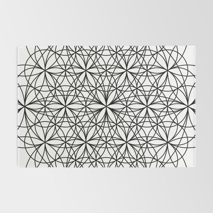 Flower of life sacred geometry Rug Gallery Image 2