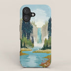 Waterfall Vista iPhone Case Gallery Image 1