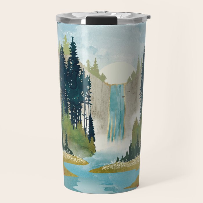 Waterfall Vista Travel Mug Gallery Image 1