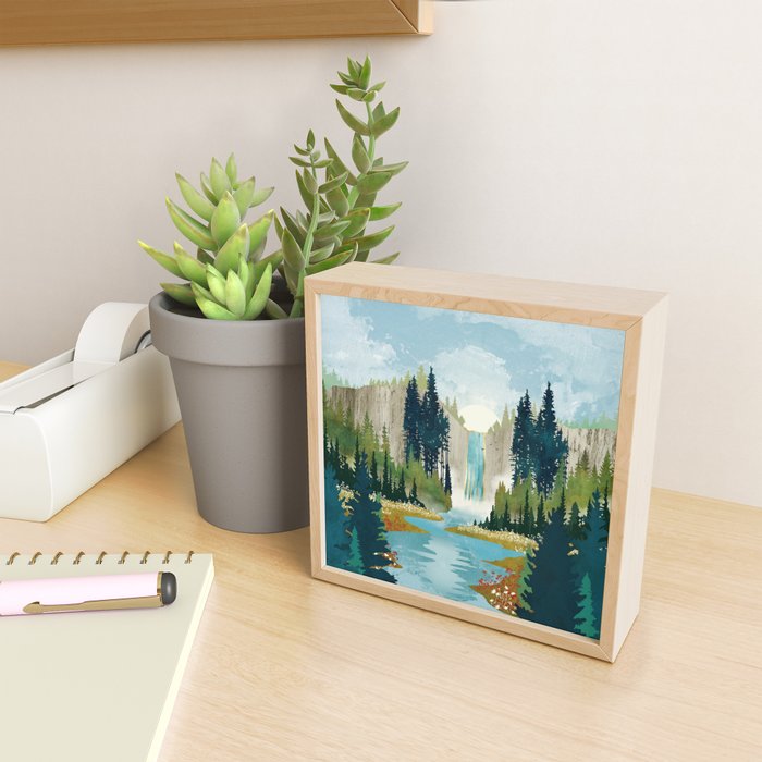 Waterfall Vista Mini Art Print Gallery Image 2