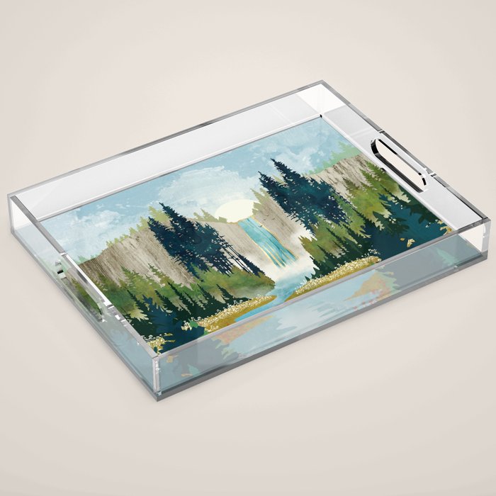 Waterfall Vista Acrylic Tray Gallery Image 1
