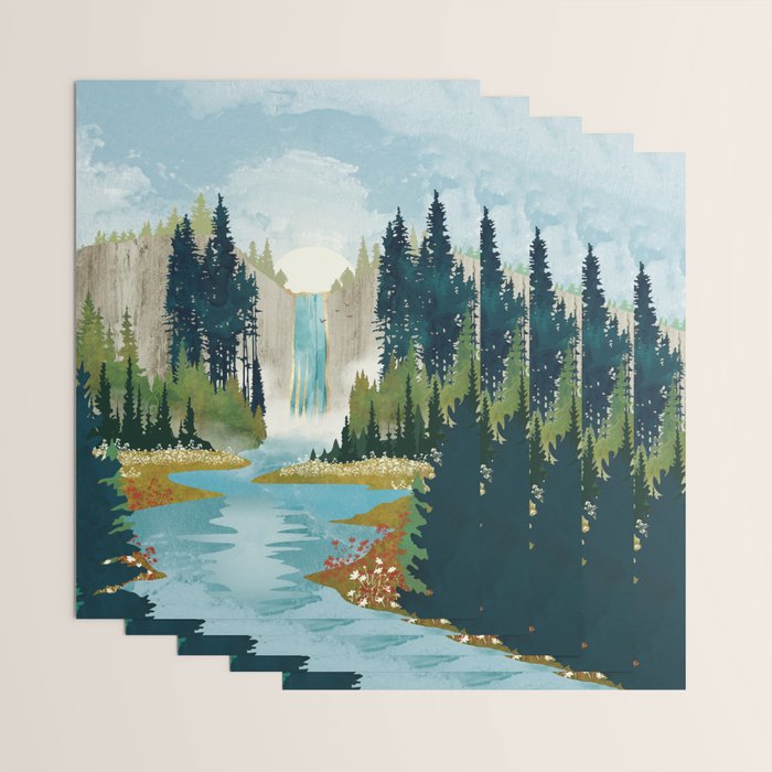 Waterfall Vista Wrapping Paper Gallery Image 3