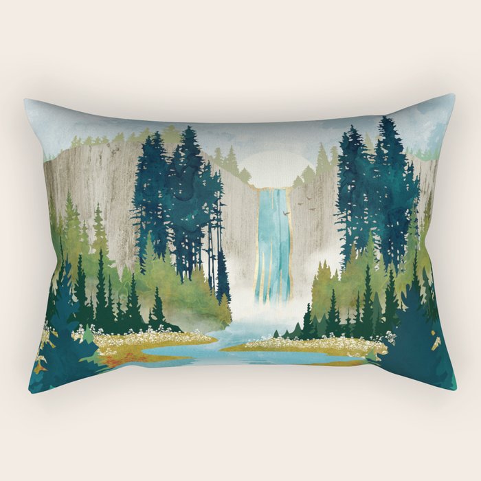 Waterfall Vista Rectangular Pillow Gallery Image 2