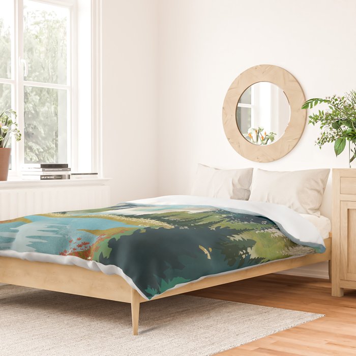 Waterfall Vista Duvet Cover Gallery Image 2