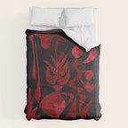 Crimson Dream In Black Comforter Gallery Image 6
