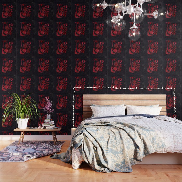 Crimson Dream In Black Wallpaper Gallery Image 1