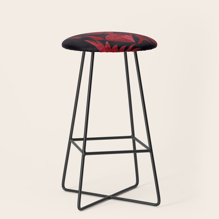 Crimson Dream In Black Stool Gallery Image 1
