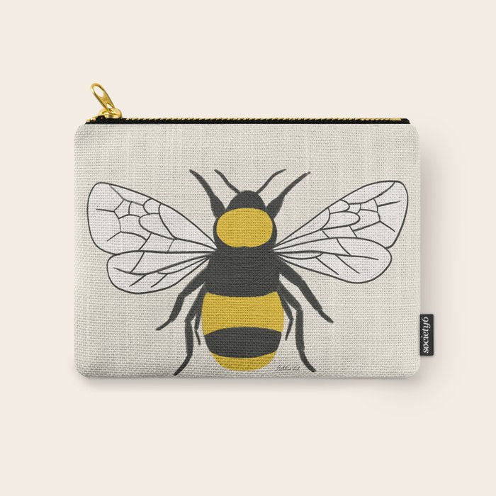 Honey Bumble Bee Carry All Pouch Gallery Image 1