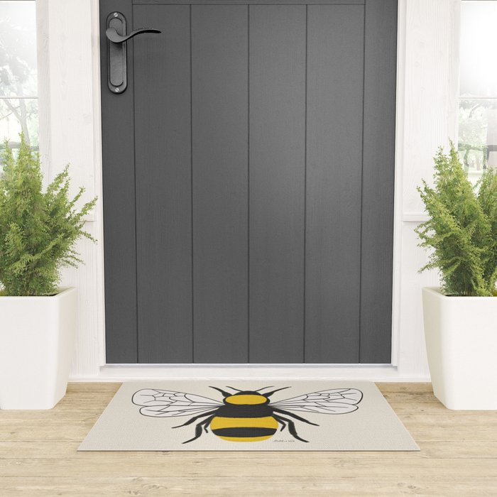 Honey Bumble Bee Welcome Mat Gallery Image 3