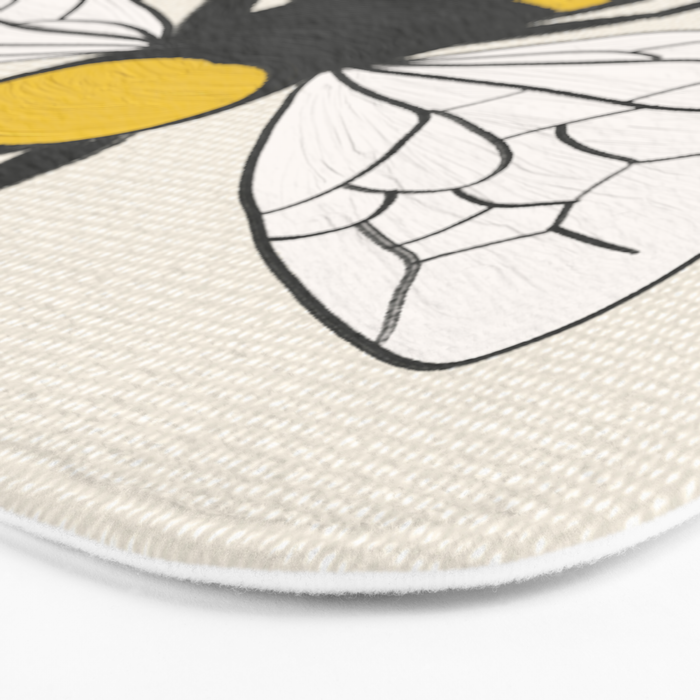 Honey Bumble Bee Bath Mat Gallery Image 3