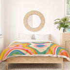 Trippy Rainbow Melt Colorful Abstract Pattern Duvet Cover Gallery Image 3
