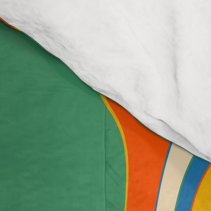 Trippy Rainbow Melt Colorful Abstract Pattern Comforter Gallery Image 4