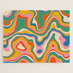 Trippy Rainbow Melt Colorful Abstract Pattern Jigsaw Puzzle Gallery Image 1
