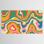 Trippy Rainbow Melt Colorful Abstract Pattern Tablecloth Gallery Image 2