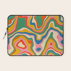 Trippy Rainbow Melt Colorful Abstract Pattern Laptop Sleeve Gallery Image 1