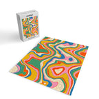 Trippy Rainbow Melt Colorful Abstract Pattern Jigsaw Puzzle Gallery Image 2