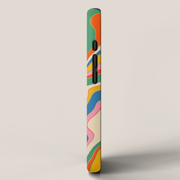 Trippy Rainbow Melt Colorful Abstract Pattern iPhone Case Gallery Image 2