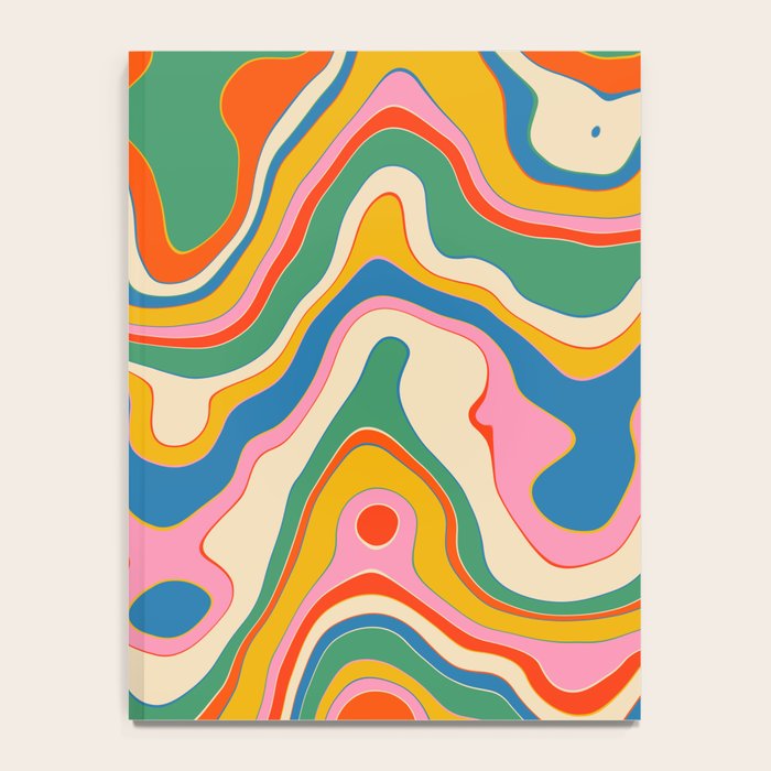 Trippy Rainbow Melt Colorful Abstract Pattern Notebook Gallery Image 4