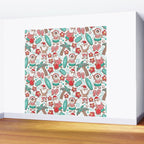 Mele Kalikimaka Hawaiian Christmas gingerbread cookies // white background Wall Mural Gallery Image 2