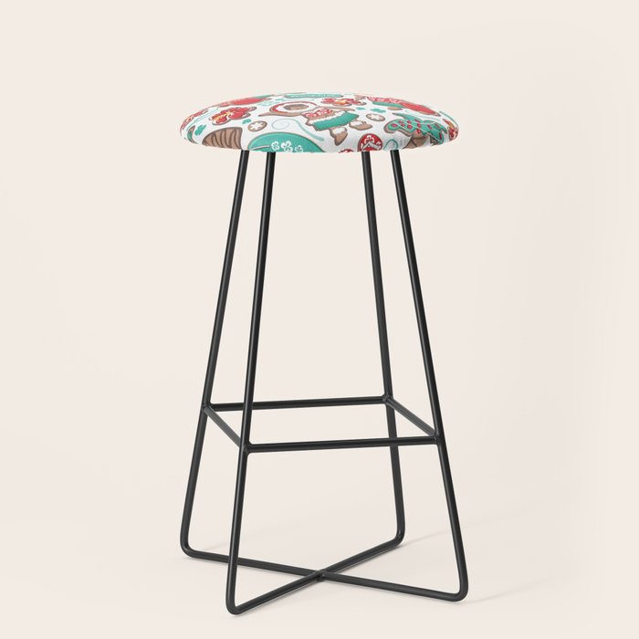 Mele Kalikimaka Hawaiian Christmas gingerbread cookies // white background Stool Gallery Image 1