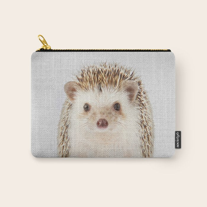 Hedgehog - Colorful Carry All Pouch Gallery Image 1