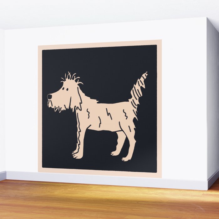 Little dog with cute hair Wall Mural Gallery Image 2