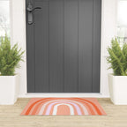 Rise above the Rainbow - Peachy pastels Welcome Mat Gallery Image 3