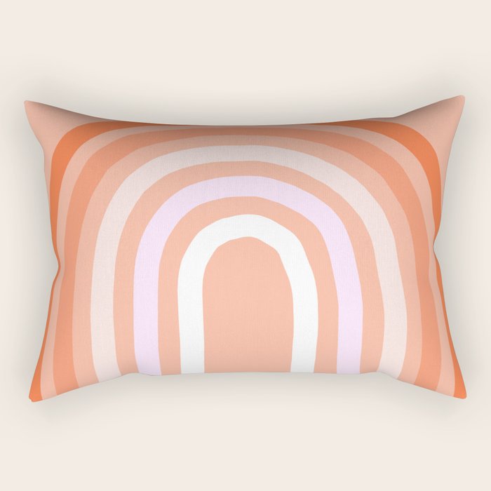Rise above the Rainbow - Peachy pastels Rectangular Pillow Gallery Image 2
