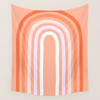 Rise above the Rainbow - Peachy pastels Wall Tapestry Gallery Image 4
