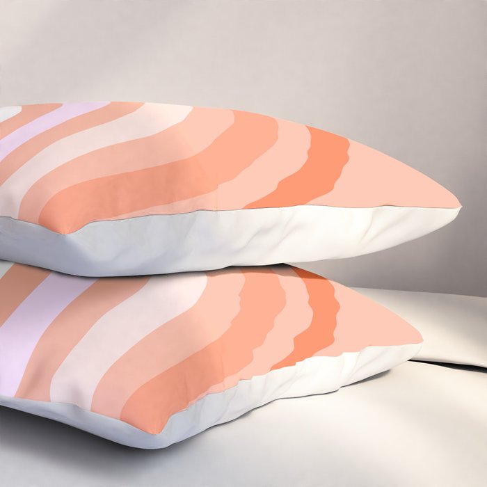 Rise above the Rainbow - Peachy pastels Pillow Sham Gallery Image 3