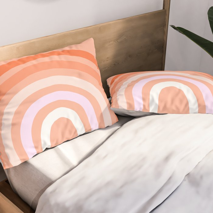 Rise above the Rainbow - Peachy pastels Pillow Sham Gallery Image 2