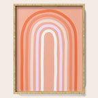 Rise above the Rainbow - Peachy pastels Serving Tray Gallery Image 1